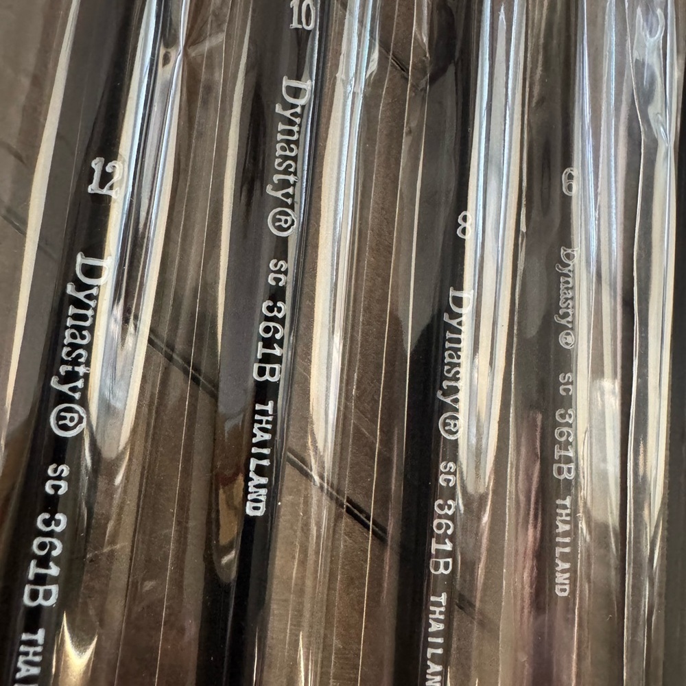 Dynasty Black Paint Brushes Set - Picture 2 of 4